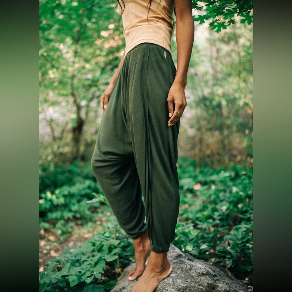 Free People Olive Green Harem Pants